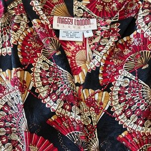 Gorgeous vintage Maggy London Silk Blouse size 6